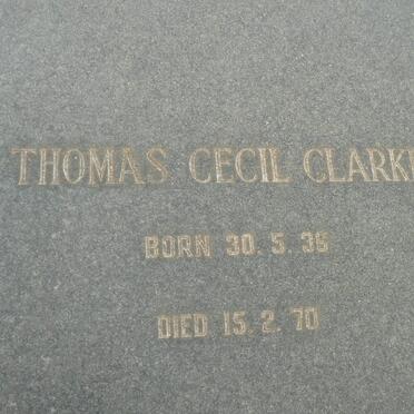 CLARKE Thomas Cecil 1936-1970