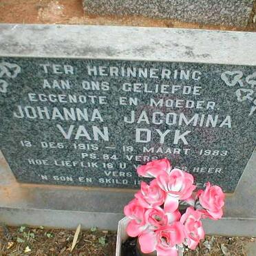 DYK Johanna Jacomina, van 1915-1983