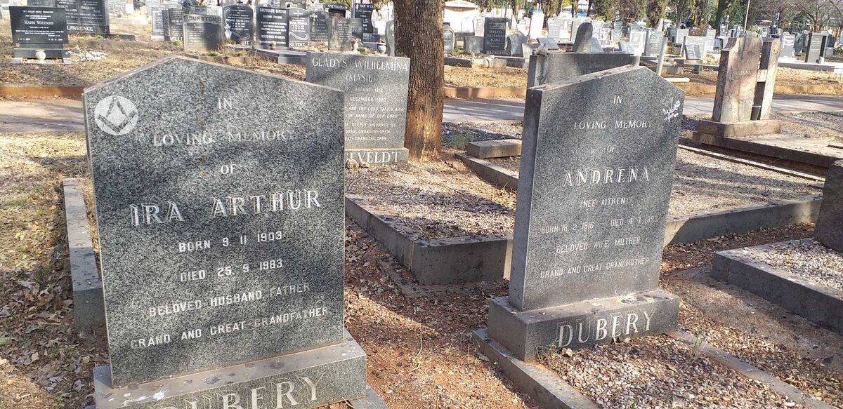 DUBERY Ira Arthur 1903-1983 & Adrena AITKEN 1916-19?3