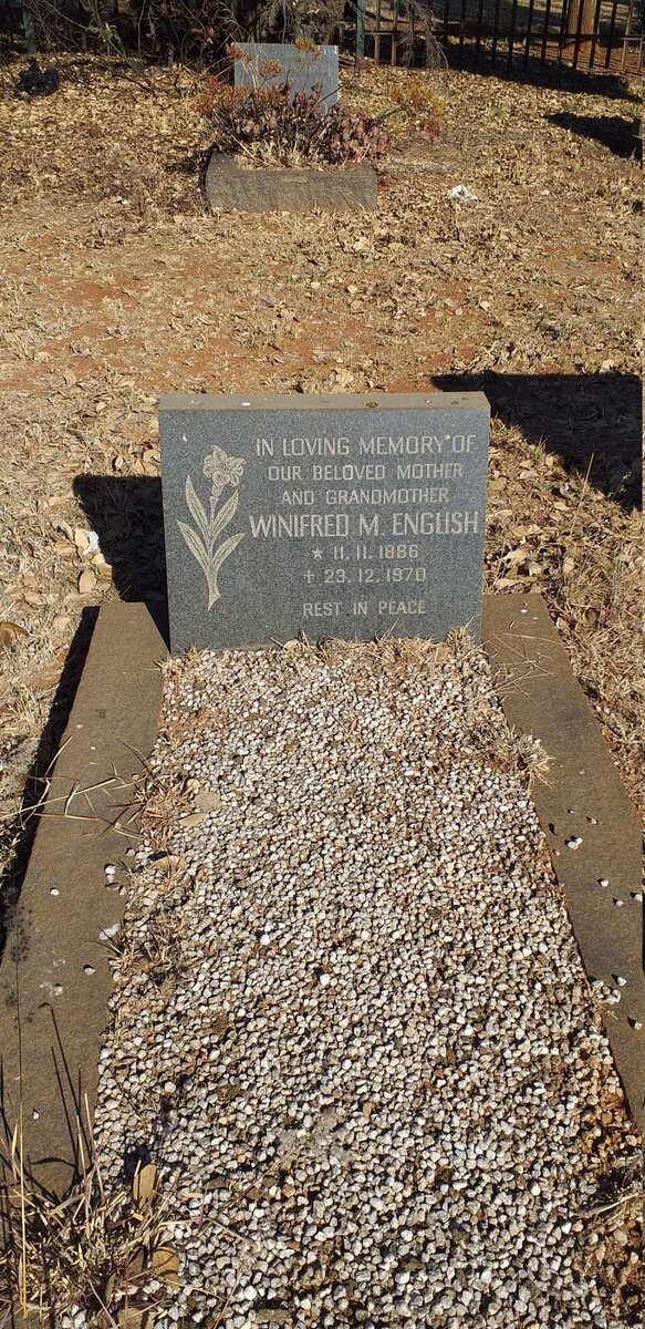 ENGLISH Winifred M. 1886-1970