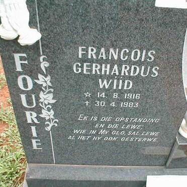 FOURIE Francois Gerhard Wiid 1916-1983