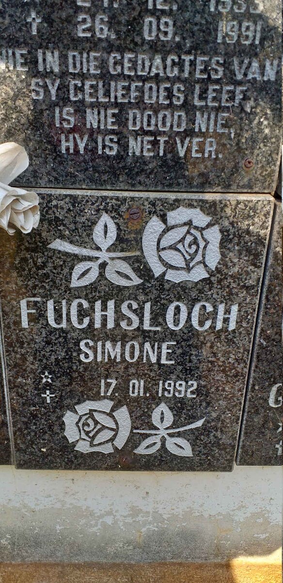 FUCHSLOCH Simone 1992-1992