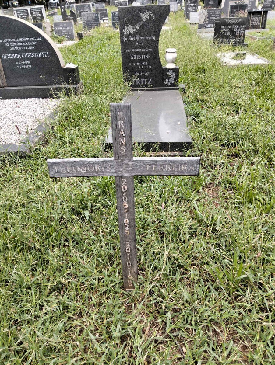 FERREIRA Frans Theodoris 1925-1998