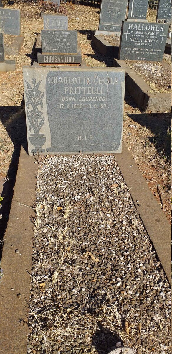 FRITTELLI Charlotte Cecile nee LOURENCO 1896-1971