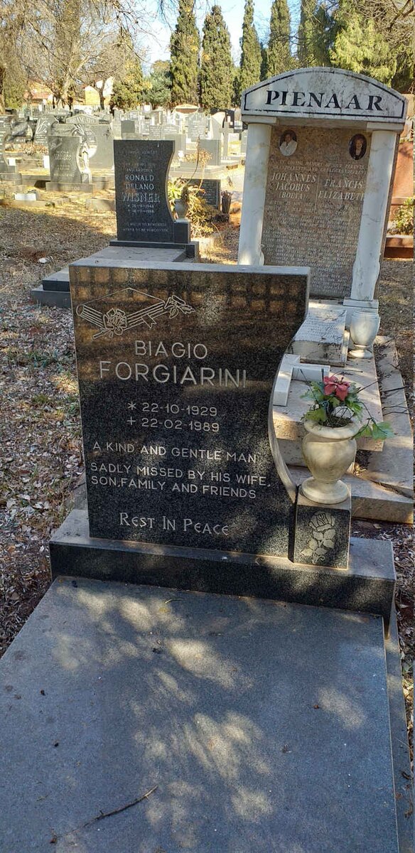 FORGIARINI Biagio 1929-1989