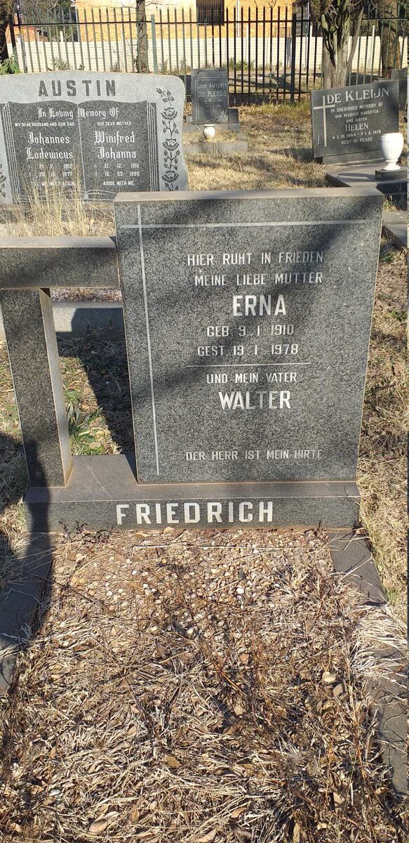FRIEDRICH Walter & Erna 1910-1978