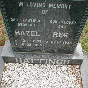 HATTINGH Reg 1936- &amp; Hazel 1937-1995