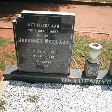 HEYDENRYCH Johannes Nicolaas 1902-1993