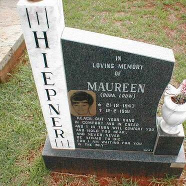 HIEPNER Maureen nee LOUW 1947-1991
