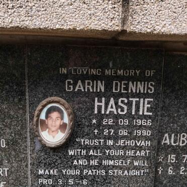 HASTIE Garin Dennis 1966-1990