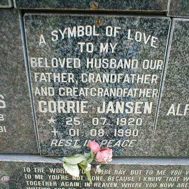 JANSEN  Corrie 1920-1990