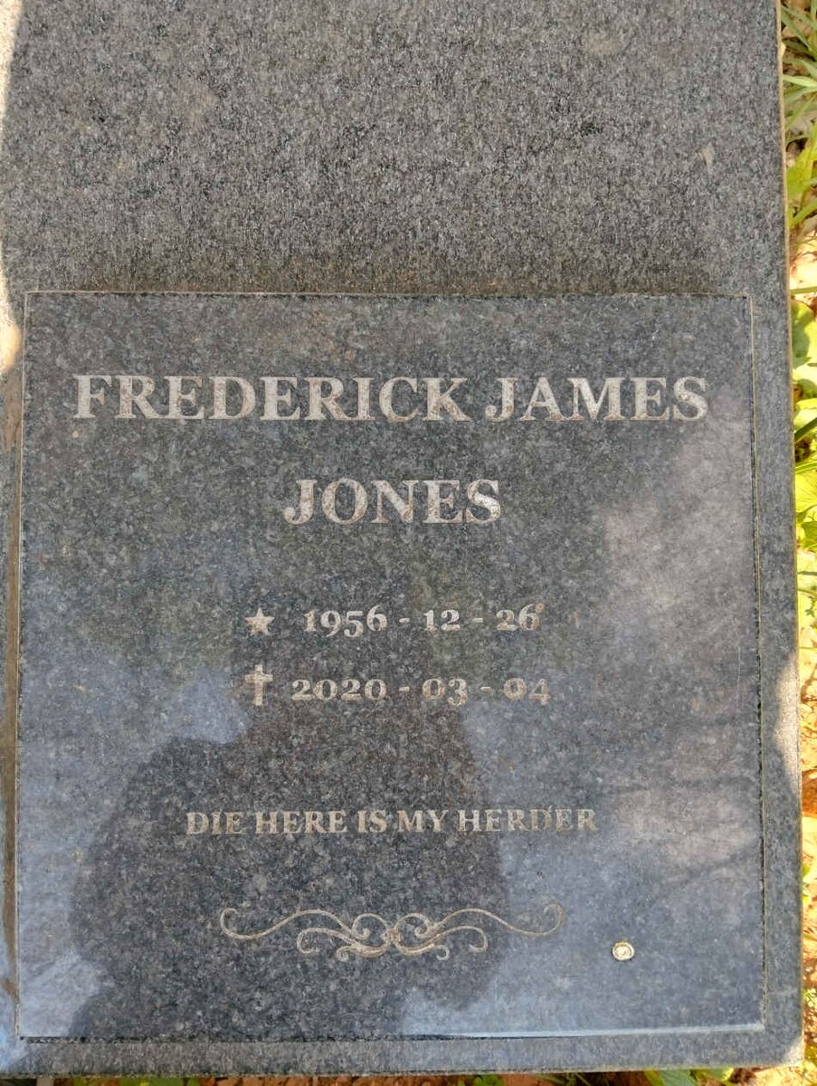 JONES Frederick James 1956-2020
