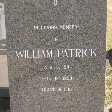 KELLY William Patrick 1911-1990