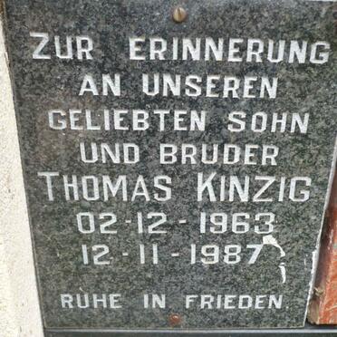 KINZIG Thomas 1963-1987