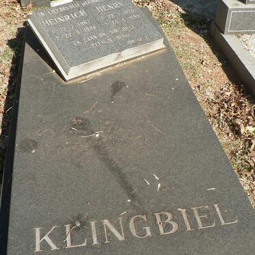 KLINGBIEL Henry 1925-1995 :: KLINGBIEL Heinrich 1967-1994