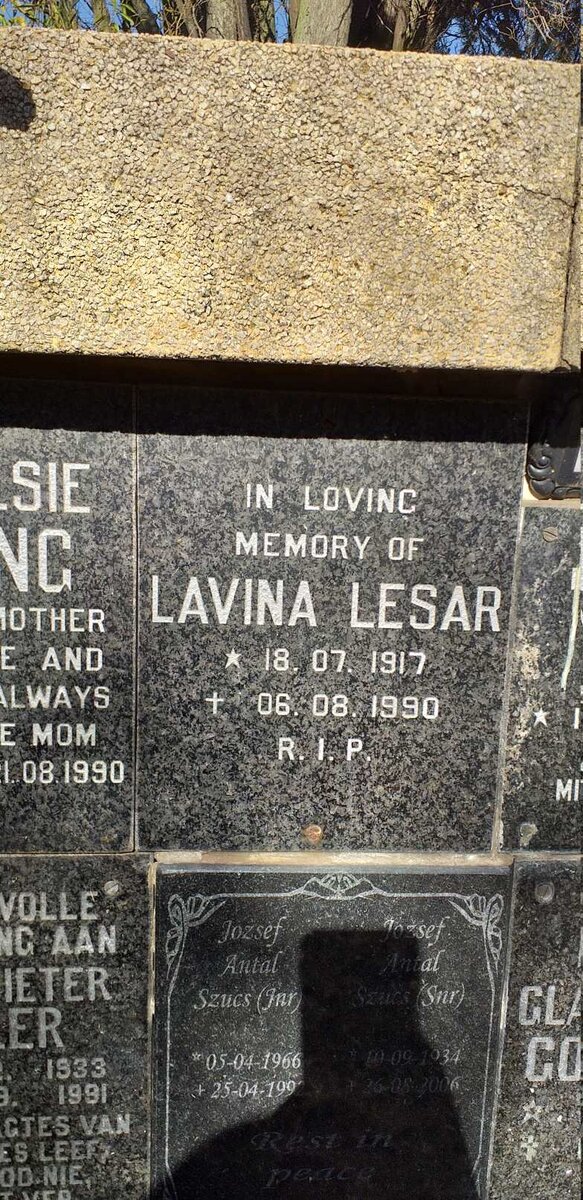 LESAR Lavina 1917-1990