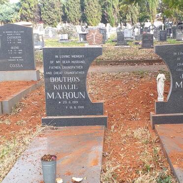 MAROUN Boutros Khalil 1901-1988 & Jamilia 1909-1998