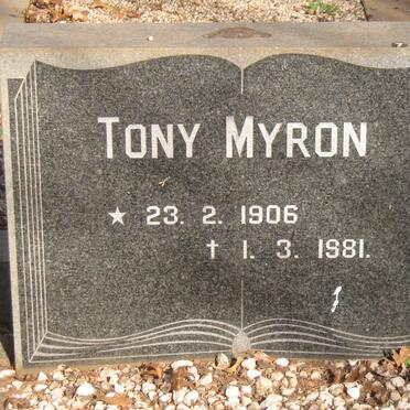 MYRON Tony 1906-1981