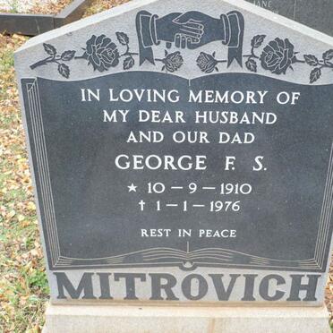 MITROVICH George F.S. 1910-1976
