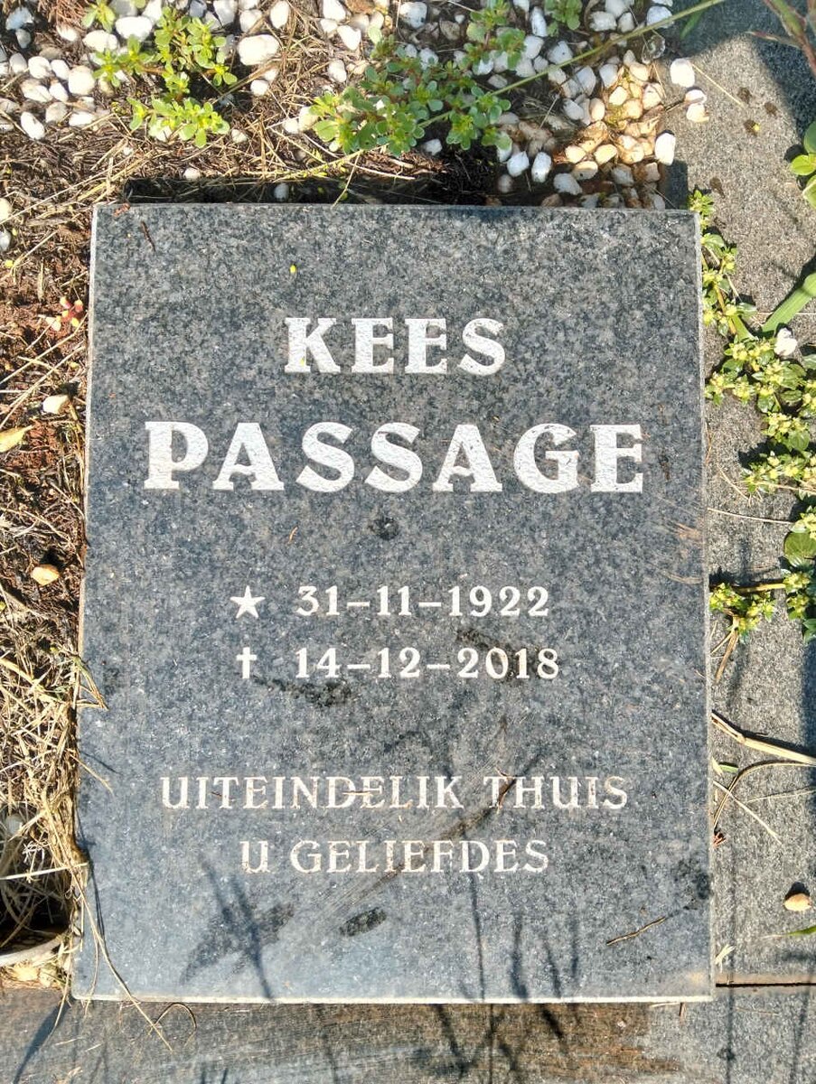 PASSAGE Kees 1922-2018