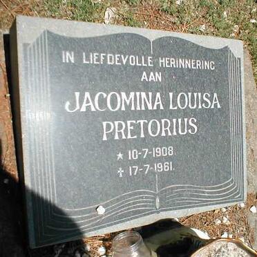 PRETORIUS Jacomina Louisa 1908-1961