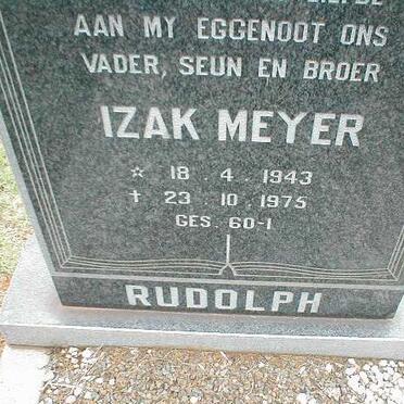 RUDOLPH Izak Meyer 1943-1975