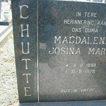 SCHUTTE Magdalena Josina Maria 1898-1978