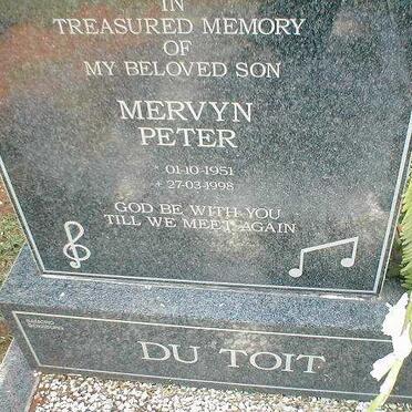 TOIT Mervyn Peter, du 1951-1998