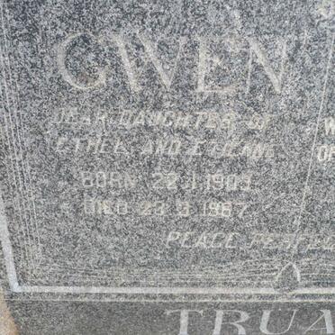 TRUAN Agnes Ethel 1876-1971 :: TRUAN Gwen 1903-1967