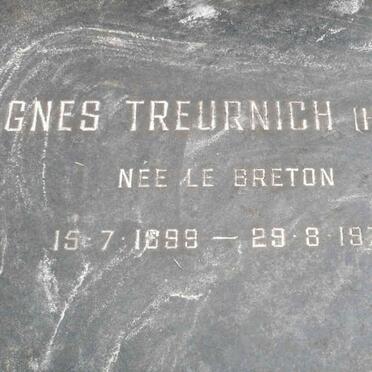TREURNICH Agnes formerly HYAMS nee LE BRETON 1899-1973