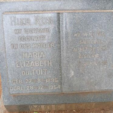 TOIT Maria Elizabeth, du 1895-1954