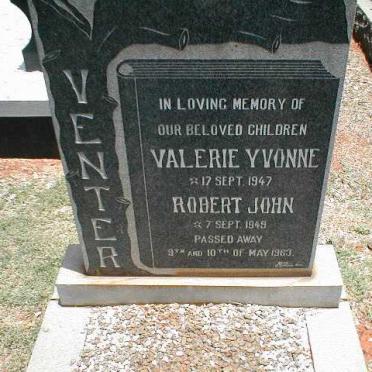 VENTER Valerie Yvonne 1947-1963 :: VENTER Robert John 1949-1963