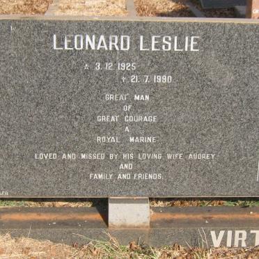 VIRTUE Leonard Leslie 1925-1990