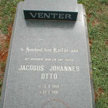 VENTER Jacobus Johannes Otto 1952-1991