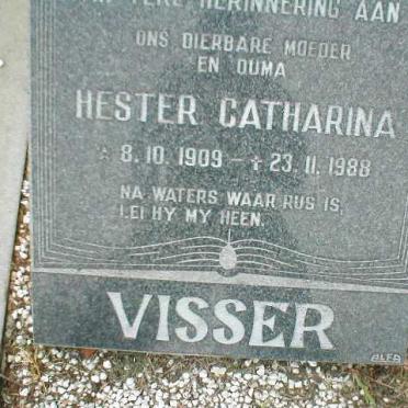 VISSER Hester Catharina 1909-1988