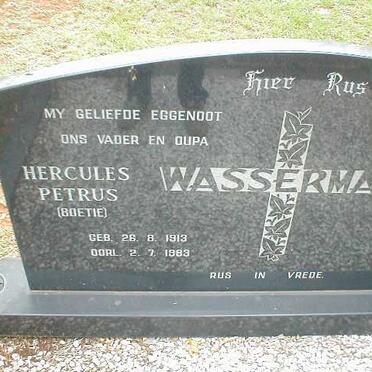 WASSERMAN Hercules Petrus 1913-1983