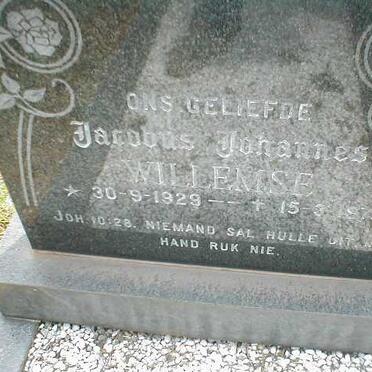 WILLEMSE Jacobus Johannes 1929-1975
