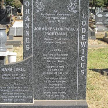 WATT Johannes Lodewicus, van der 1958-2011 :: VAN DER WATT Hans Jurie 1951-1982