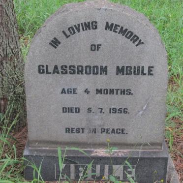 MBULE Glassroom -1956