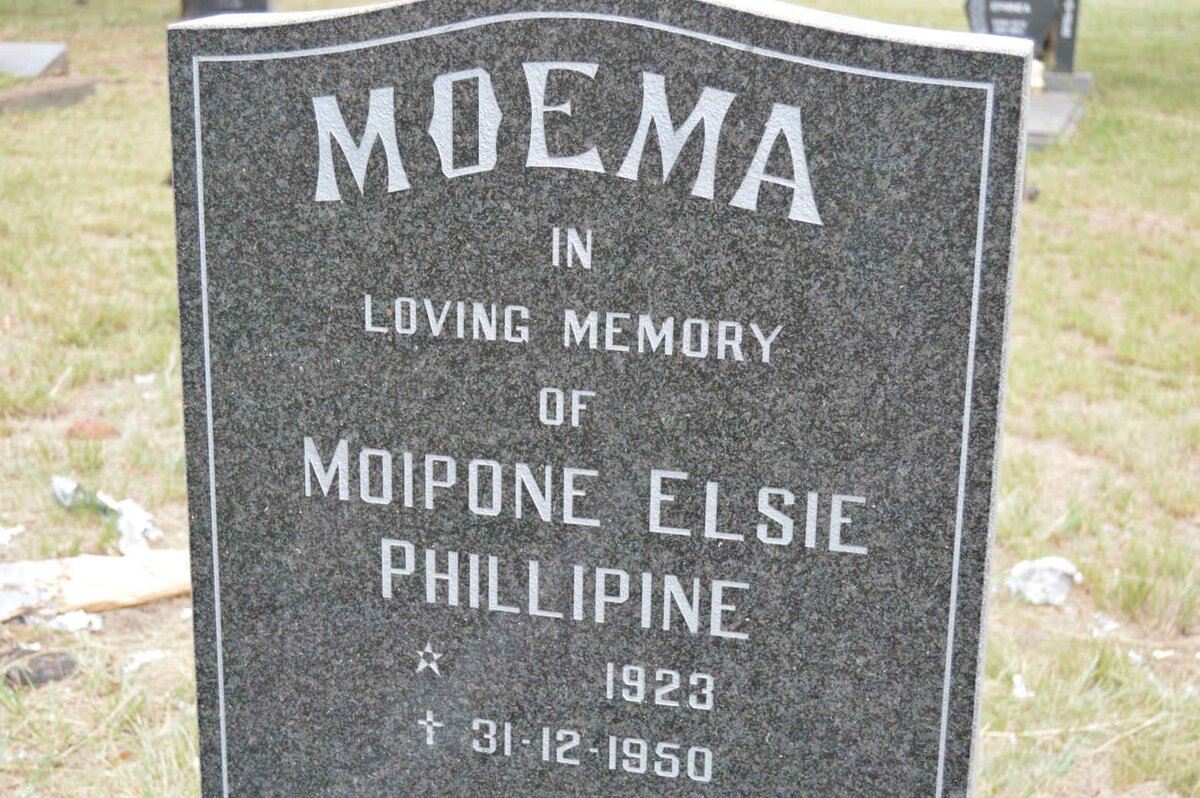 MOEMA Moipone Elsie Phillipine 1923-1950