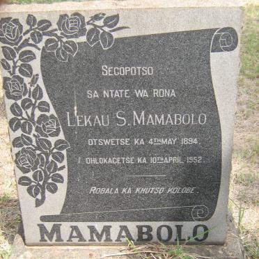 MAMABOLO Lekau S. 1894-1952