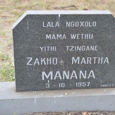 MANANA Zakho Martha -1957