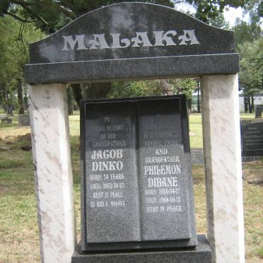 MALAKA Jacob Dinko -1952 :: MALAKA Philemon Dibane 1930-1988