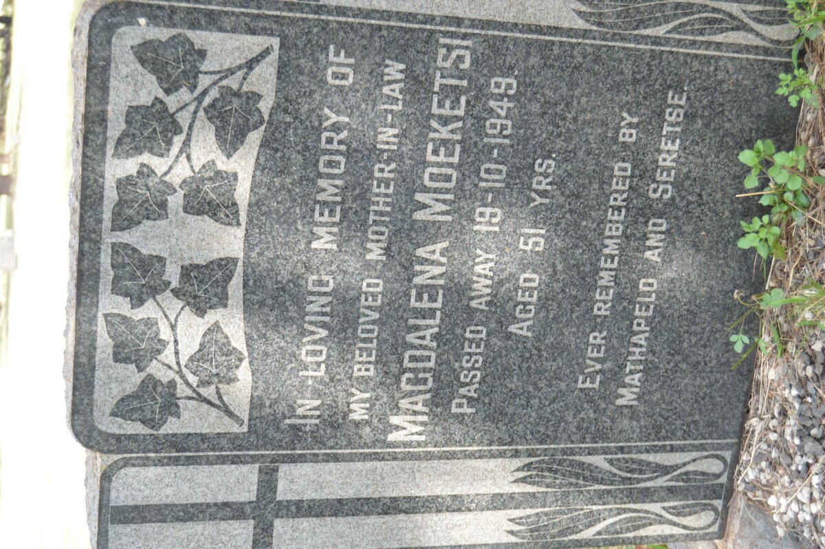 MOEKETSI Magdalena -1949