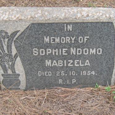 MABIZELA Sophie Ndomo -1954