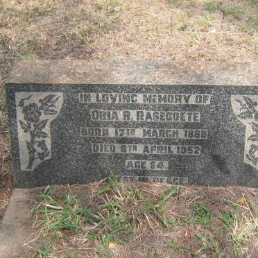 RASEGOETE Oria R. 1888-1952