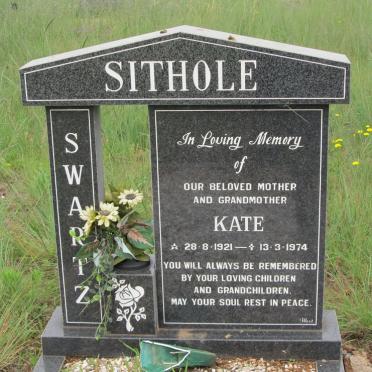 SITHOLE Kate, SWARTZ 1921-1974