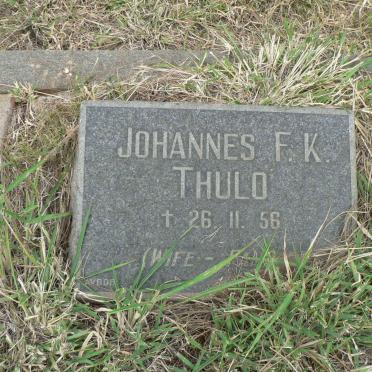 THULO Johannes F.K. -1956