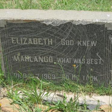 MAHLANGO Elizabeth -1963