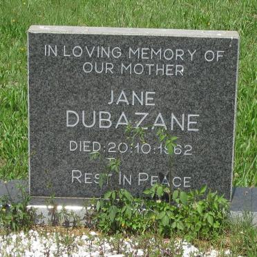DUBAZANE Jane -1962
